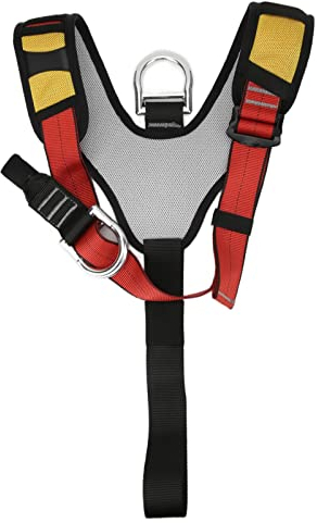 Topyond Klettergurt Sicherheitsgurt Entlastung Klettergurte, Verstellbarer Schultergurt mit Karabiner, Kompatibel Mit Klettergurten für Zum Klettern Und Bergsteigen Im Freien