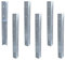 Wickey SolidLock Winkelanker aus feuerverzinktem Stahl für Spieltürme, Schaukeln, Stelzenhäuser - 6er-Set Anker inklusive Schrauben - Bodenanker, Erdanker 500x45x45 mm