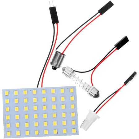 Mikinona Lampe LED Panneau LED pour Éclairage Intérieur de Voiture Lumière Dome Plafond et Coffre Installation Facile
