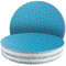 GZKTY 25Stk 300mm Klett Schleifpapier blau ohne löcher, Exzenter Schleifscheiben, 80 körnung Schleifpads, Schleifmittel Resistent gegen Zusetzen für Tellerschleifer 300mm
