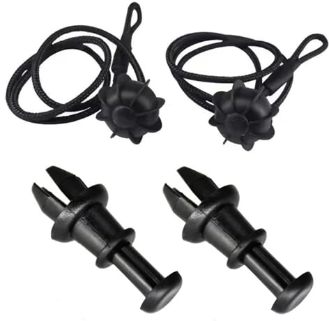 HAPPOW 2 Stück Auto Kofferraum Halteband Hutablage, OE 1K6863447A 1M6867574A, Kofferraum Hintern Halteband Universal, Haltebänder Kofferraumabdeckung Band für VW Golf 6/5/4, Audi,MK5,MK6, GTI R20