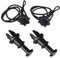 HAPPOW 2 Stück Auto Kofferraum Halteband Hutablage, OE 1K6863447A 1M6867574A, Kofferraum Hintern Halteband Universal, Haltebänder Kofferraumabdeckung Band für VW Golf 6/5/4, Audi,MK5,MK6, GTI R20