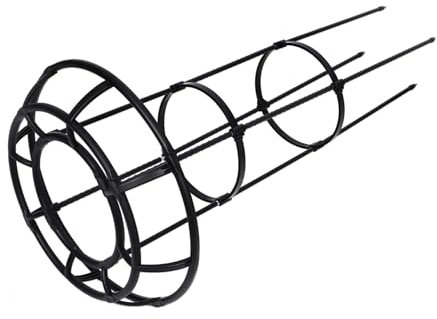 KITANDOVE Kletterwand Pflanze unterstützt Reifen Pflanzenspalier für Kletterpflanzen Klettergerüst Pflanzenstütze zimmerpflanzen Pflanzenkletterständer Obelisk-Pflanzenunterstützung Black