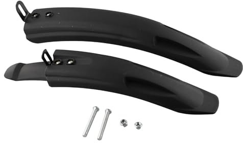 GFDSGRE Fahrrad Schutzblech 1 Paar Fahrrad Kotflügel 14-18 Zoll Elektrische Roller Kotflügel Kunststoff Universal Schwarz Schutzbleche Mountainbike