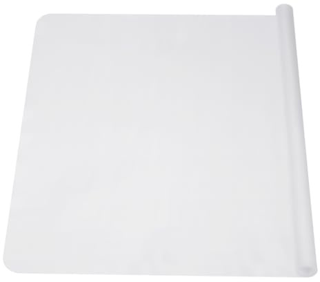 PATIKIL Große Silikon Matte Basteln 23.62 x 15.75 Silikon Matte für Harz Knete Matte Ton Matte für Epoxid Harz Kunst Weiß 0.55MM Dicke