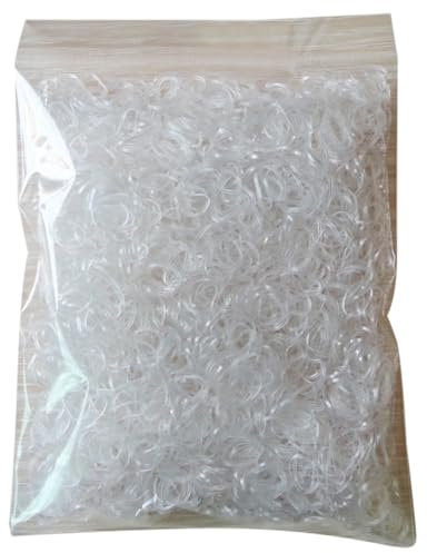 Mini Scrunchies Hair Ties Disposable Rubber Bands Elastic Clear Hair Band