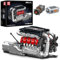 Mould King 10203 V8 Engine Building Blocks Sets - Build Your Own V8 Engine with Gearbox for Adults, Car Engine Building Engineering Toys for Adults Collections(1169+ Pieces)