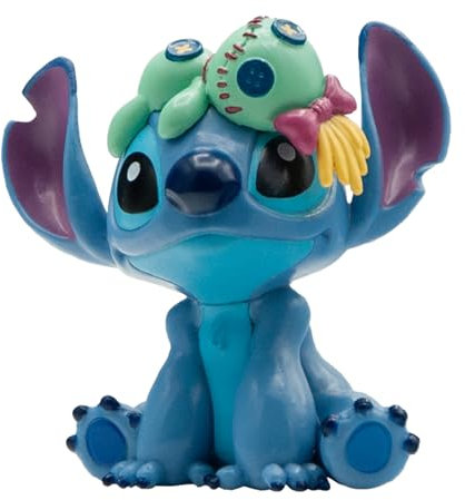 Bullyland Stitch avec écorce de Disney Lilo & Stitch, Parfait comme Figurine de Jouet, décoration et Petit Cadeau pour Les Enfants à partir de 3 Ans, Figurine de Collection Walt Disney 12589