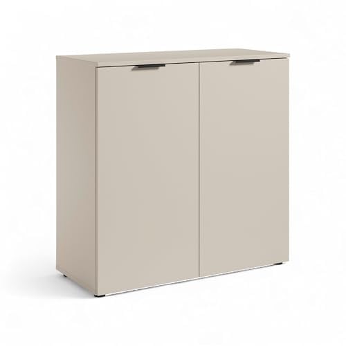 LINZ Kommode in Kaschmir - Modernes Sideboard mit viel Stauraum - 90 x 90 x 40 cm (B/H/T)