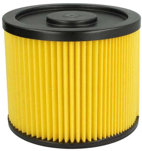 vhbw Faltenfilter kompatibel mit GO On VM1220S | VQ1220SC Staubsauger - Patronenfilter Gelb