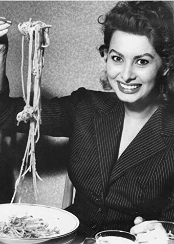 Mangiaspaghetti cod. 10 Sofia Loren in A4 cm 21x30 Poster Stampa Cinema Film Affiche Plakat Fine Art Il Negozio di Alex
