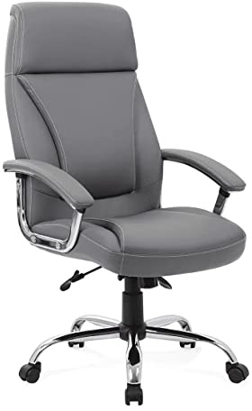Penza PE01GRY Executive Leather Chair - Grey