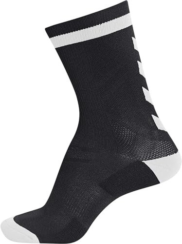 hummel Mixte Chaussettes D'intérieur Elite Basses Chaussettes, Noir/blanc., 39-42 EU