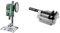Bosch Home and Garden Trapano a Colonna per Acciaio e Legno, 710 W, Verde13 mm e 40 mm + Morsa Professionale MS 100 G, 100 mm
