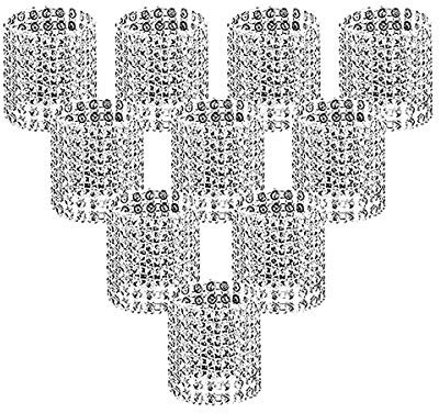 Serviettenringe, Silber Bling Strass Diamant Serviettenschnallen für Tischdekoration, Hochzeit, Abendessen, Party, DIY Dekoration, Set von 100 Stück