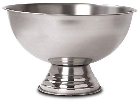 Large Metal Punch Bowl Drinks Party Ice Bucket Wine Beer Champagne Cooler Snacks