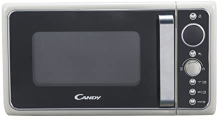 Candy, Divo G20CC Mikrowelle mit Grill, 20 L, 1200 W, 9 Programme, Expresskochen, Timer, Digitalanzeige, rund, 6 Leistungsstufen, Creme
