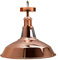 Vintage Ceiling Pendant Light Fitting, Flush Mount Kitchen Light, Metal E27 Pendant Lighting with Light Shade for Living Room, Bathroom, Hallway (Rose Gold 1)