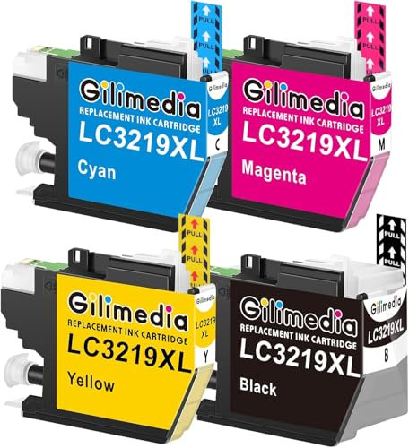 GILIMEDIA LC-3219XL LC-3217XL Kompatible für Brother LC3219xl LC3217xl LC3219 LC3217 Patronen für MFC-J5330DW MFC-J6530DW MFC-J6930dw MFC-J5335dw MFC-J5730DW(Schwarz/Cyan/Magenta/Gelb)