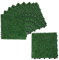 Dalles Gazon Artificiel Carré 10 pcs pour Intérieur/Extérieurs Clipsables Pelouse Synthétique 30 x 30 x 2,5 cm Moquette Pour Revêtement Balcon Terrasse Jardin