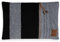 KNIT FACTORY - Roxx Dekokissen - Sofakissen - Kissenhülle mit Kissenfüllung - Kissen 60x40 - Schwarz/Grau