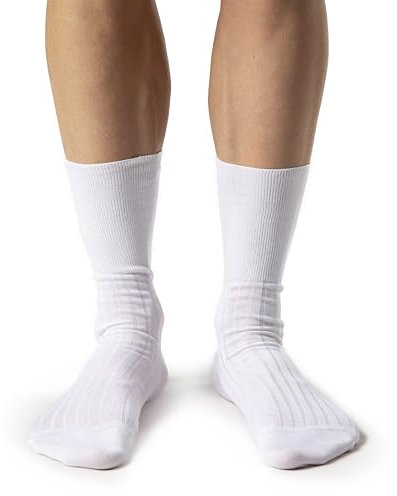 Ciocca Calze Uomo corte sanitarie in 100% Cotone Filo di Scozia, senza elastico - per diabetici - 3/6 paia - Made in Italy - Tre taglie [349/1_002_115_3]