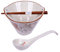 LLDAYU Grand bol à soupe japonais en céramique pour nouilles ramen, 765,4 g, avec cuillère et baguettes assorties pour nouilles asiatiques Udon Soba Pho Passe au lave-vaisselle et au micro-ondes (chat