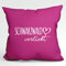 huuraa Kissen Schwarzwald verliebt Deko Sofa Cushion Bezug 40x40cm Fuchsia mit Namen deiner lieblings Region Geschenk Idee für Freunde und Familie