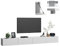 4housedesign® TV Board Lowboard Hängend | Fernsehschrank tv Sideboard Wohnzimmer | Lowboard Wohnzimmer fernsehregal tv Board Hängend tv Shrank tv 55 Zoll - TV Lowboard Weiß Mat 240cm