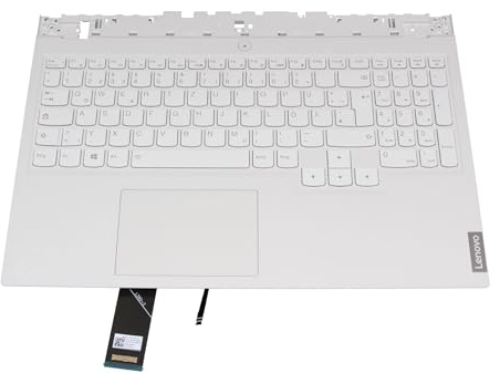 Lenovo Legion 5-15ACH6A (82NW) original Tastatur inkl. Topcase DE (deutsch) weiß/weiß mit Backlight