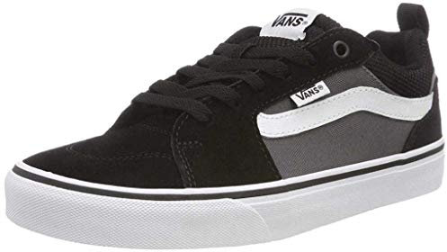 Vans Herren Filmore Sneaker, Suede Canvas Black Pewter, 50 EU