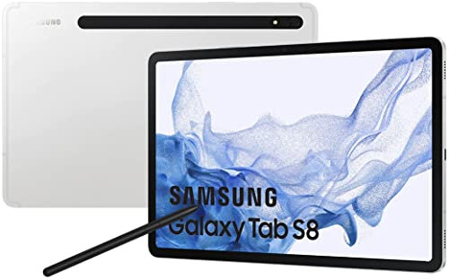 Samsung Galaxy Tab S8 11 Inch 128GB Wi-Fi Android Tablet Silver (UK version) (Renewed)