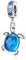 Schildkröte Charms Anhänger 925 Sterling Silber für Europäische Armbänder und Halskette - Blau Charms Meerestiere Bead Charms Muttertagsgeschenk