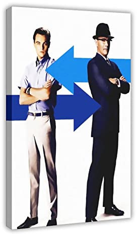 KOURT Catch Me If You Can Poster Klassische Filme Leinwand Poster Wandkunst Dekor Druck Bild Gemälde für Wohnzimmer Schlafzimmer Dekoration Rahmen: 60 x 90 cm