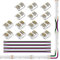 FCOB COB 5pin 12mm RGBW Connector Kit 14pcs Transparent Connector 4pcs 15cm langes 24AWG Verlängerungskabel Draht/Board zu Board für spaltfreies Löten 5pin RGBW Streifen Eckverbindung