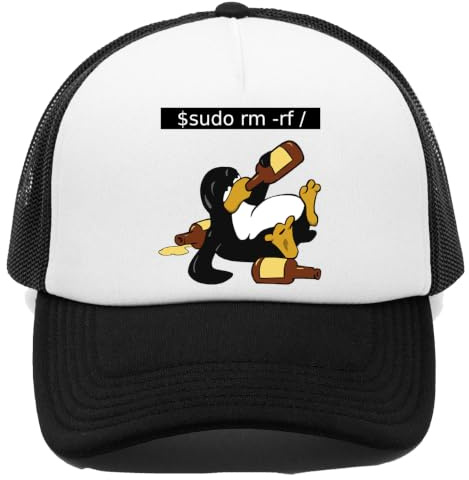 Vendax Funny Linux Command Kappe Baseball Rapper Cap