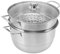 Olla De Vapor De Acero Inoxidable Para Cocinar, Olla De Vapor De 28 Cm, Vaporera De Pescado Con Tapa De Vidrio, Sartén Para Cocer, Olla Al Vapor, Utensilios De Cocina, Vaporera Para Verduras(3 Tier)