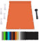 Rechter Winkel Sonnensegel, Balkonumrandung 95% UV Schutz, Sonnensegel Wasserdicht mit ösen, Terrasse überdachung Balkon Zaunblende Sichtschutz, für Garten Terrasse Camping Orange Farbe 2.5x3M