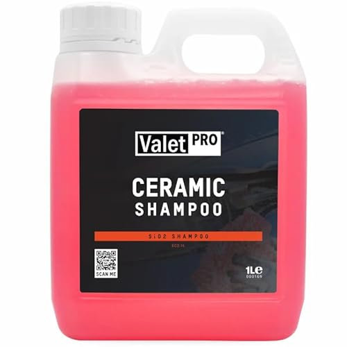 Valet PRO Ceramic Shampoo 2in1 Autoshampoo mit Keramik Versiegelung Lackreinigung mit GLANZEFFEKT & Wasserabperleffekt 1L