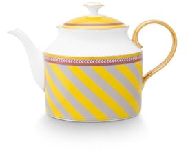 Pip Studio Chique Stripes Teekanne gelb 1,8l