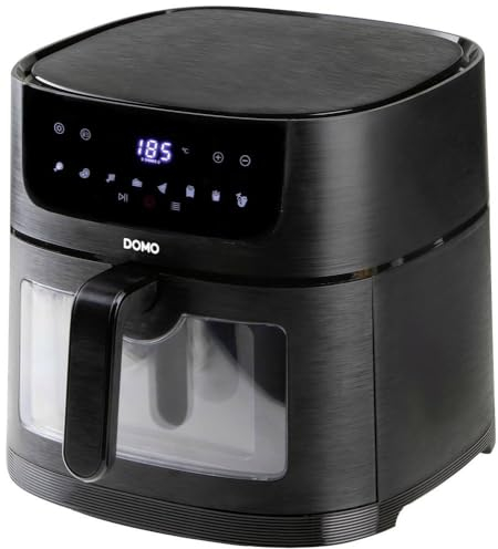 DOMO DO543FR Deli-fryer avec fenêtre de visualisation - 8 L - 1800 W - noir