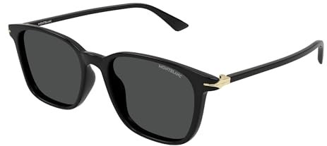 Montblanc Herren Mb0338s Sunglass Man Recycled Acetate Sonnenbrille, bunt
