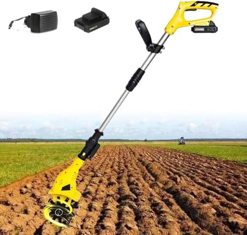 MaiBuL LNNW Rotavator 20V motor hoe for vegetables, cordless electric motor hoes, working width: 10 cm - working depth: 16 cm Soil Cultivator