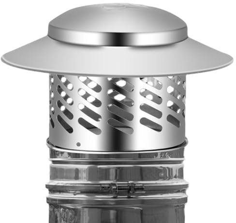 Schornsteinabdeckung für den Außenbereich, Kamin-Schornsteinabdeckung, Außendach-Ofenrohrabdeckung | Schutzwerkzeug mit großer Krempe für alle Arten von Abzugshauben, Lüftungskanälen und Schornsteinen