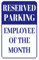 Metallschild Mitarbeiter Des Monats Reservierter Parkplatz Vorgebohrt Metall Poster Retro Blechschild Vintage Wanddekoration Für Garage Küche Office M