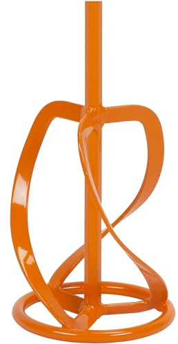 REFINA MR3 180mm Mixing Paddle for Plaster, Render, Mortar & Adhesive Mixing - 600mm M14 Threaded Shaft Drill Mixer Attachment - German-Made Left-Hand Spiral Paddle Mixer for 40-150L Materials