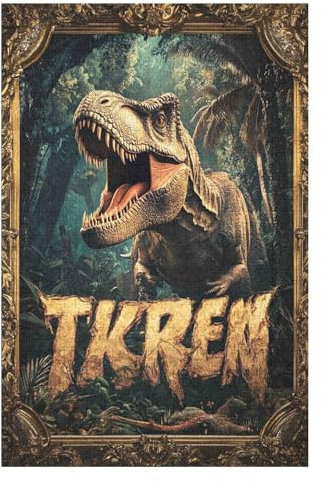 Jurassic World Puzzle mit 1000 Teilen für Erwachsene – Lustiges, herausforderndes und kniffliges Puzzle für Erwachsene –100% recycelter Karton – 1000 Teile – 38 * 52cm
