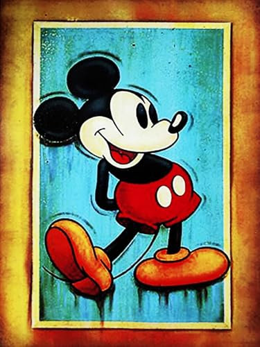 Disney Mickey Mouse, Dekoratives Wandposter Wandbilder, Kunstdruck auf beschichtetem Papier, 40 x 30 cm, ohne Rahmen