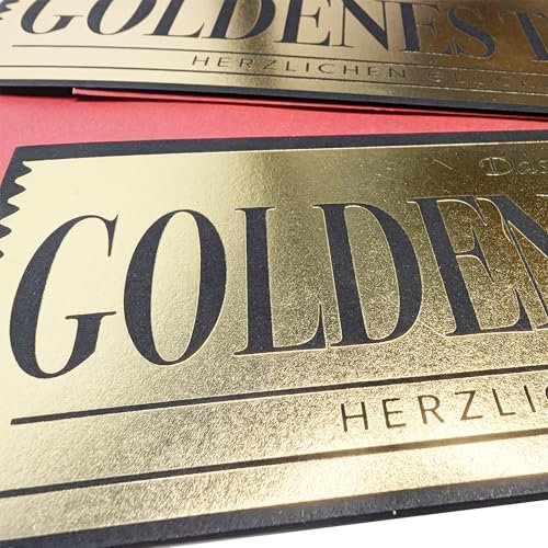 the lazy panda card company 2 x Goldenes Ticket - Spezial Rubbellos zum Selbstausfüllen - Geburtstag Weihnachten Geschenk Rubbelkarten