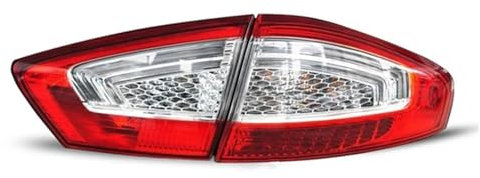Auto-Rückleuchten Links/Rechts Seite Rücklicht Für Ford Für MONDEO Für Mk4 2011 2012 2013 2014 Hinten Rücklicht Bremse lampe für mit Rücklicht(Right-2PC)